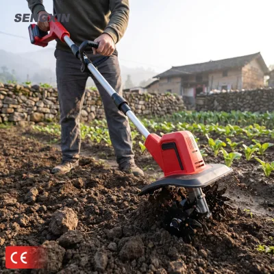 SENGXIN SX-818A 18V Cordless Household Adjustable Handle Industrial Grade Battery Mini Garden Cultivator