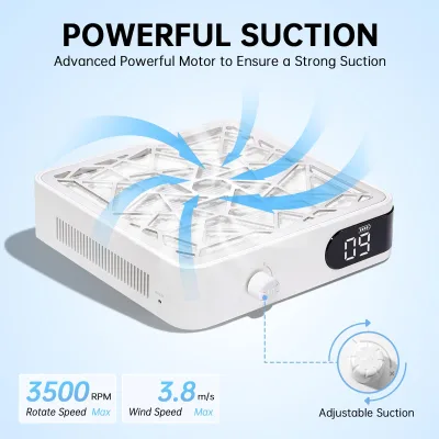 ODM Hot Selling Songshi X10 Electric Nail Vacuum Cleaner Dust Collector Reusable Filter 3.23m/s Wind Force for Acrylic/Gel Nail