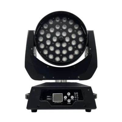 High Quality Professional DJ PAR Strobe Lighting Equipment V-Mover Head Lights with 36pcs Focus Dye Lamps 6 Colors Moving Light