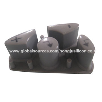 Epoxy and print silicone rubber keypad for electronics