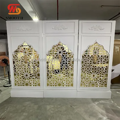 SMOOTH Custom Acrylic Backdrop Golden Rectangle PVC Carving Backdrop Wedding Backdrop Gold Carved Backdrop