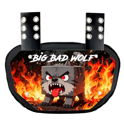 Custom Cheaper Football Back Plates for Youth Shoulder Pads Rugby Low Back Protector with Hardware