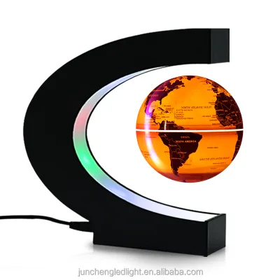 Floating Magnetic Levitation Globe Light World Map Electronic Antigravity Light House Office Decoration Design Levitating Globe
