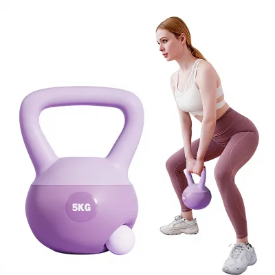 Men's PVC Kettlebell for Home Use Belly Slimming Soft Body 10kg & 8kg Dumbbell Sports Bell