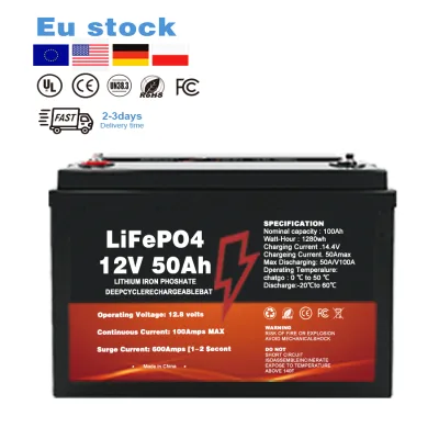 12.8V 50Ah 100Ah 200Ah LiFePO4 Battery Pack With Bluetooth BMS for Forklift and AGV EV Battery Manufacturer for Daily Backup