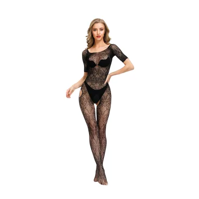 Sexy Conjoined Twins Nylon Bodystocking for Ladies
