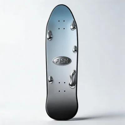 Fish Skateboard Deck Single Kick Old School Pool Cruiser Board 7-Ply Canadian Maple Custom OEM Wholesale