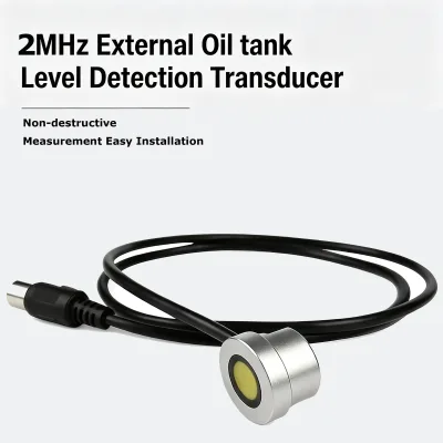 2MHz Ultrasonic External Fuel Level Transducer for Tank Fuel Level Detection 0.03-2M Measurement Sensor