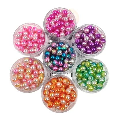 Wholesale 6mm and 8mm Beads Without Hole ABS Pearl Beads