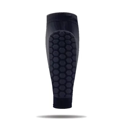 Professional Men's Honeycomb Calf Guards Anti-Collision Fixed Knee Protectors for Football and Badminton Anti-Slip Leg Warmers