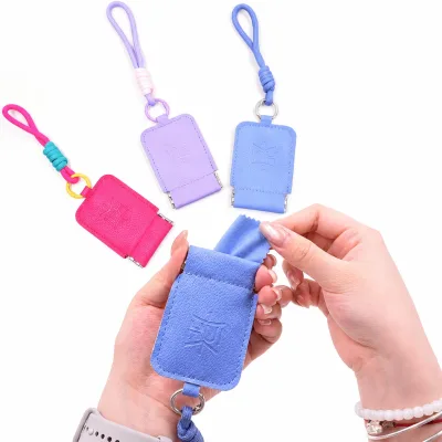 PU Leather Polishing Cleaning Cloth Pouch for Glasses Jewelry Phone Custom Logo OEM ODM Factory Wholesale Jiangsu