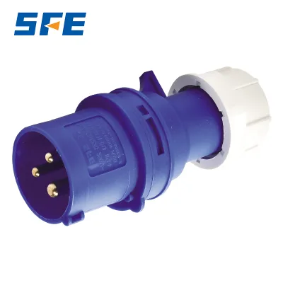 SFE High Quality 32A 220-240V~2P+E 6h Industrial Plug and Socket Male Female Copper Material IP44 Level 3 Outlets Wholesale