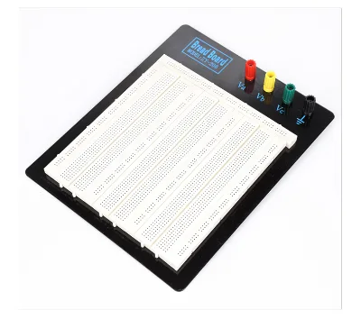 2420 Point White Breadboard with Aluminum Backing Plate , Circuit Board