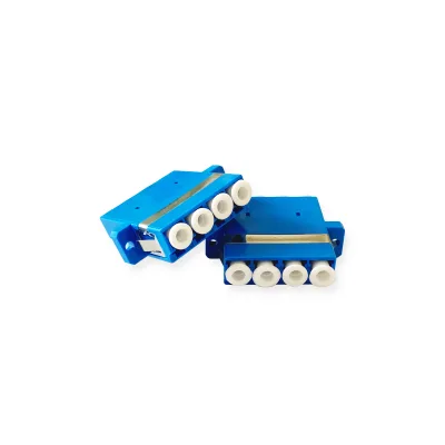 Fiber Optic Adapter LC/UPC 4 Port Adapter 4 Quadruple flange Adapter
