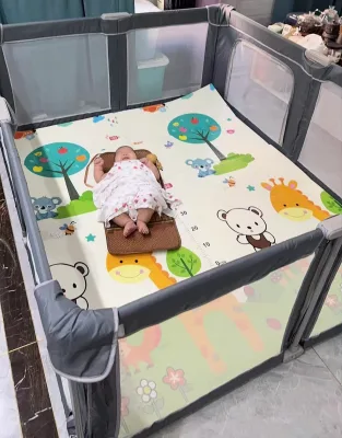 Broad Indoor Toddler Play Zone, Foldable Kids Safety Enclosure for Baby Shop Bulk Sourcing