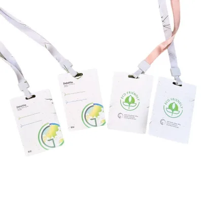 Plantable Work Permit, Customized Business Name Badges Conference Passes and Name Plates