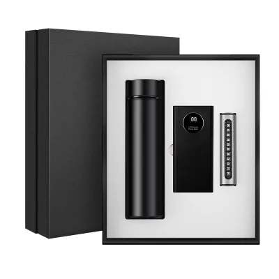 Vacuum Cup + Power Bank + Parking Phone Number Plate Corporate Business Gift Set