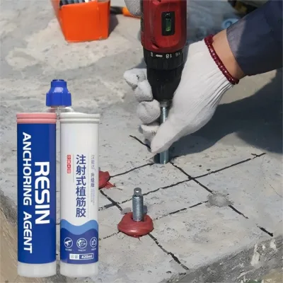 SIWAY SV 400ml 1:1 Epoxy Anchor Sealant Heavy Duty Waterproof Adhesive for Woodworking Construction Concrete & Metal Anchoring
