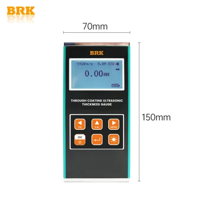 BRK BT-T7 Handheld Ultrasonic Thickness Gauge High Accuracy Long Battery Life for All Sorts Conductive Materials