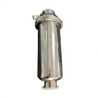 Food Grade Sanitary Stainless Steel SS304/SS316 Polished Low Pressure Straight Tri Clamp Type Water Strainer Metal Tube Pipe