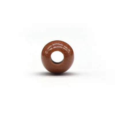 DIY Crystal Gold Sand Stone Loose Bead Product Super 7 Jewelry Bead for Bracelet and Necklace