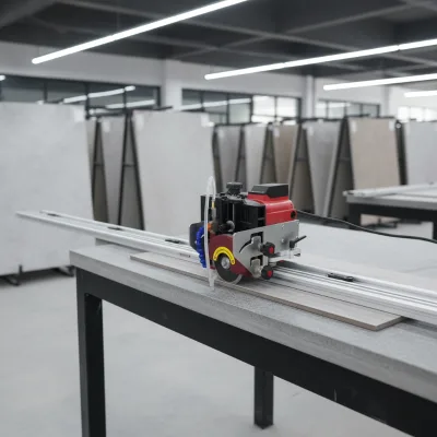 45 Degree Electric Granite Marble Stone Cutting Machine Wet Saw Ceramic Tile Cutter with Guide Rails Tile Cutting Machine