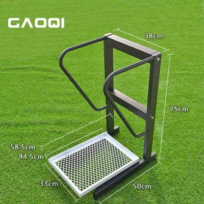 Compact Single Golf Bag Storage Rack Lightweight Stainless Steel Golf Bag Organizer Detachable Golf Bag Stand