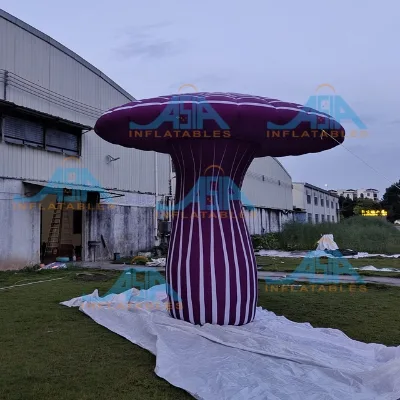 Party Supply Vivid Colorful Giant Inflatable Mushroom With Led Lights for Alice in Wonderland Themed Activities