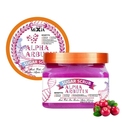 Arbutin Fruit Acid Fragrance Whitening Bath Salt Fragrance Exfoliating Sugar Salt in Stock Large Capacity