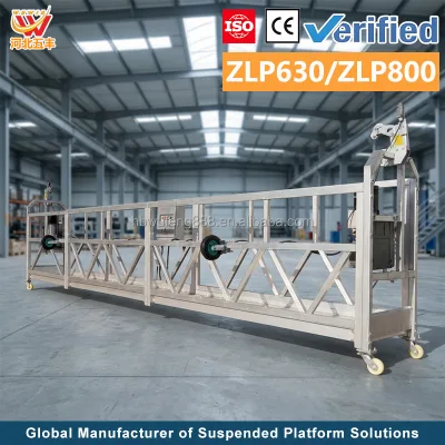 Resilient Hebei Wufeng ZLP800 Aluminum Alloy 800kg Capacity 1.8kw Hoist for Apartment Renovation Suspended Platform