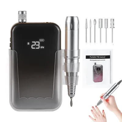 Portable Rechargeable 35000RPM Acrylic Gel Nails Nail Drill Professional Electric Nail Drill Machine Manicure Pedicure