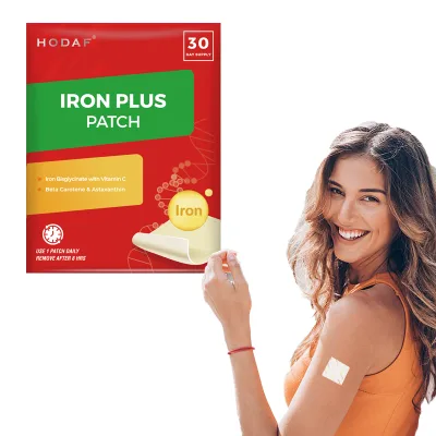 Transdermal Absorption Iron Plus Vitamin Patch for Anemia Relief and Energy Boost