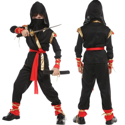 Halloween Fancy Dress Kids Ninja Costume Adult Cosplay Ninja Suit