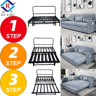 C80 Modern Design Multifunction Sofa Bed Mechanism Frame Comfortable and Space Saving Foldable for Living Room and Bedroom Use