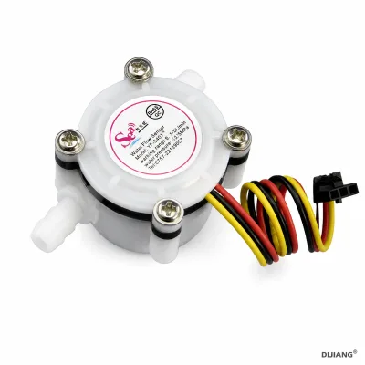 S401 Food Grade Water Flow Sensor 0.3-6L/min Hall Effect Flowmeter DC 5-24V Pulse 2mm Barb Coffee Water Purifier