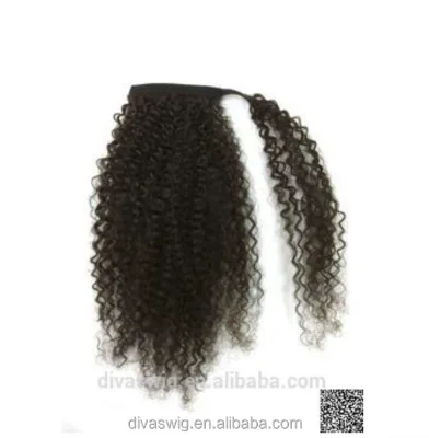Ponytail Human Hair Drawstring Ponytail Extensions Tail Postiche Queue De Cheval En Cheveux Humains 140G Factory Outlet