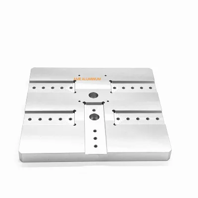 Custom Delicate Porous Flat Board Square Pattern Aluminum Alloy Profile