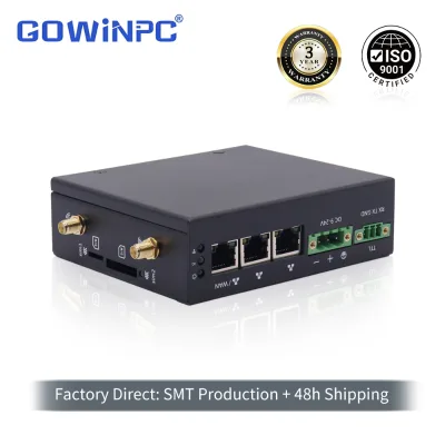 Compact Industrial 4G Router VPN Client PPTP L2TP Firewall NAT Multi-Network Failover for ATM Vending Machine Telemetry