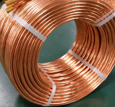 Red Copper Tube Coil C11000 99.9% Pure for Air Conditioner and Refrigeration System Custom Length
