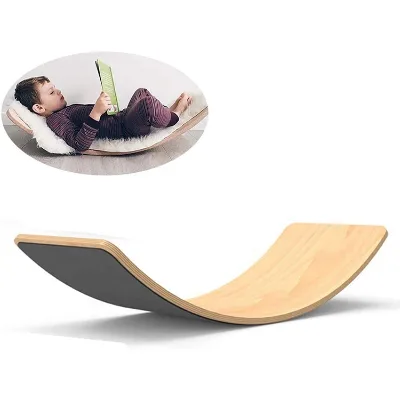 High-quality Wood Balance Board Environmentally Friendly Children's Curved Wooden Balance Board