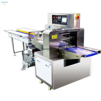 Hot Selling Stainless Steel Automatic Horizontal Wrapping Flow Packing Leafy Vegetable Packaging Machine for Farm Supermarket