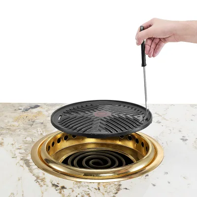 2024 New Trending Wholesale Smokeless Electric BBQ Grill Aluminum Non-Stick PTFE for Outdoor Household Car Hotel Use