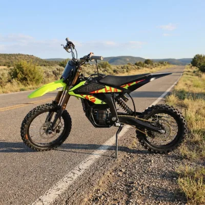 2026 New for Hyper Bee Brushless Lightweight Teen Dirt Bike 58V 22Ah 8KW 185N.m 40.4mph 34.8Miles Electric Road Motorcycle