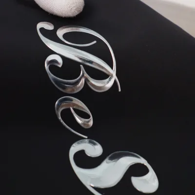 Silver Plated TPU Heat Transfer Label - Mirror Metallic Finish for Premium Apparel