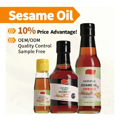 New Pattern Supply Bulk Package 1L/1.8L Toasted Pure/blended Sesame Seed Oil Restaurant