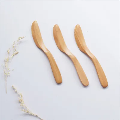 Lotus Wooden Butter Knife Cheese Spreaders Set Condiment Knife Peanut Butter Spreader Pastry Cheese Jam Knife