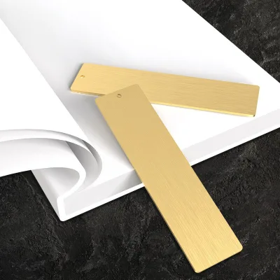 OEM Custom Brass Metal Bookmark Embossed Hollow Out Bookmark with Gift Box for Book Promotion