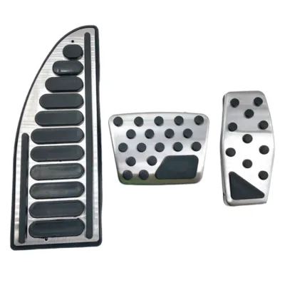 Car Plastic Stainless Steel Foot Rest Pedal Cover Pad for Jeep Compass