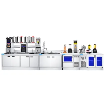 New Boba Bubble Tea Machinery Stainless Steel Electric for Kiosk Stand Beverage