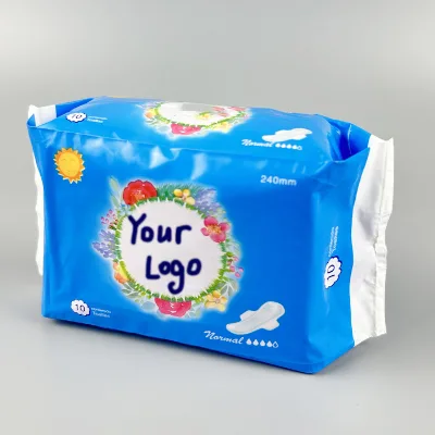 Fast Absorption Heavy Flow Super Biodegradable Corn and High Qualitybamboo Fiber Natural Sanitary Napkins